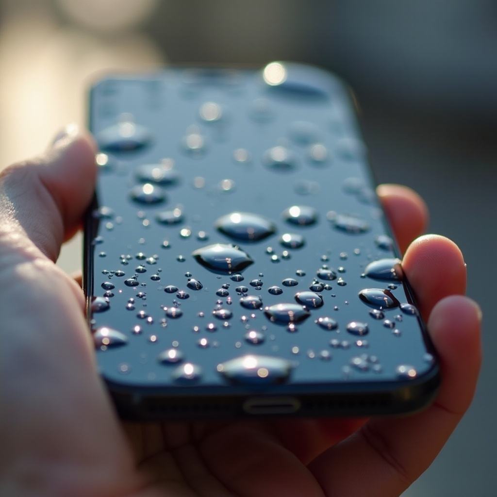 how to remove water from inside phone screen