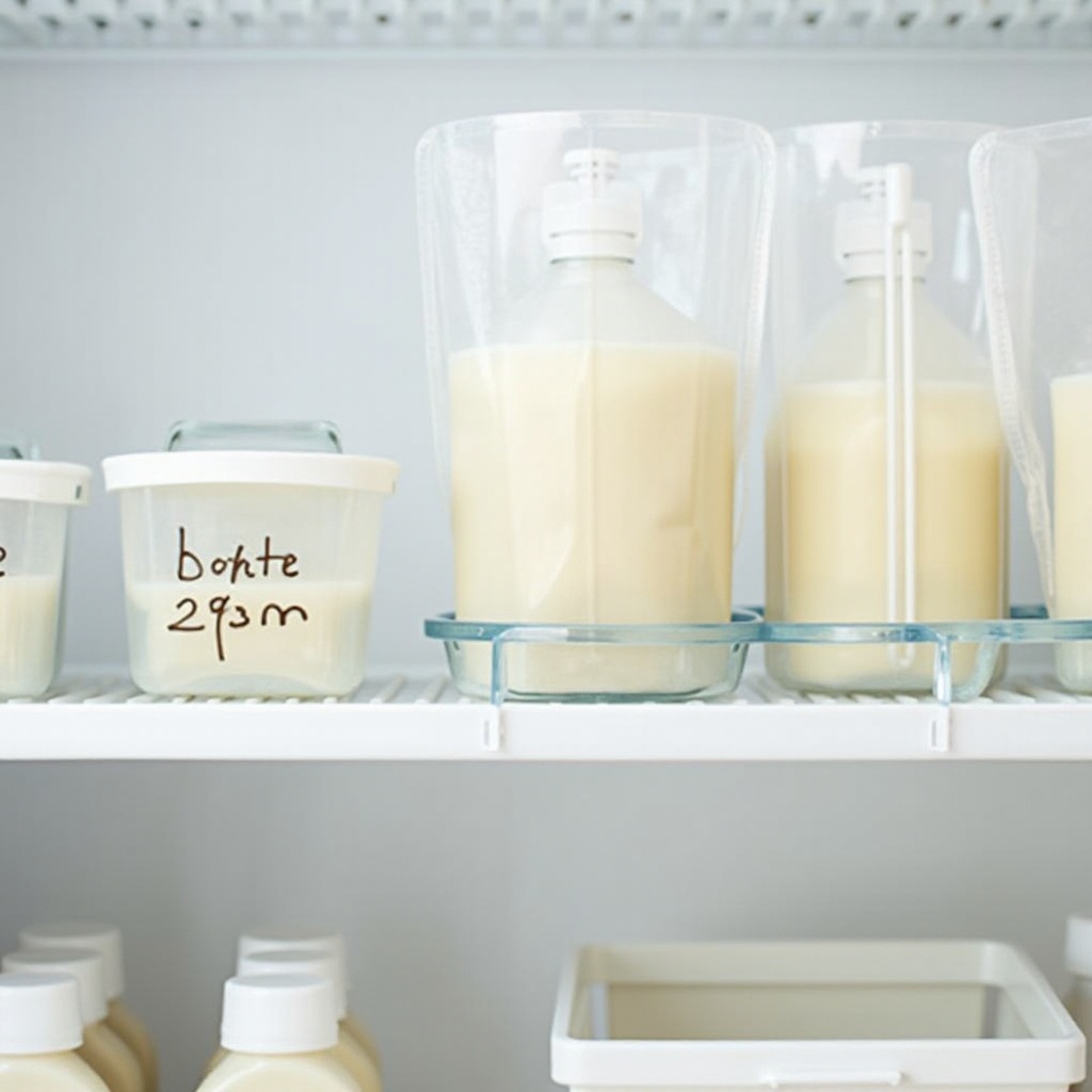 how to organize breast milk in freezer