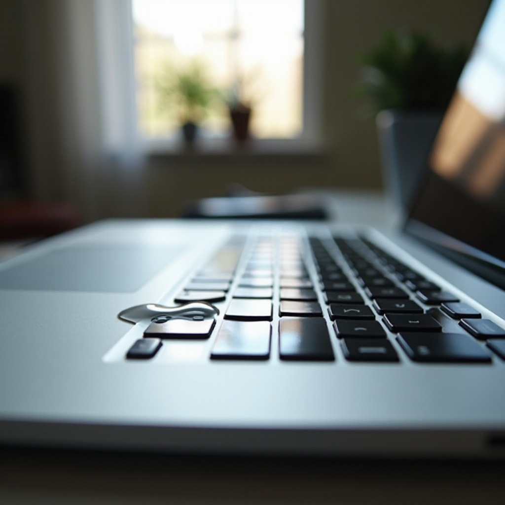 spill water on macbook